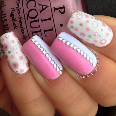 nail-designs-white-and-pink-77_2 Modele de unghii alb și roz