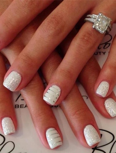 nail-designs-white-and-silver-00 Modele de unghii alb și argintiu