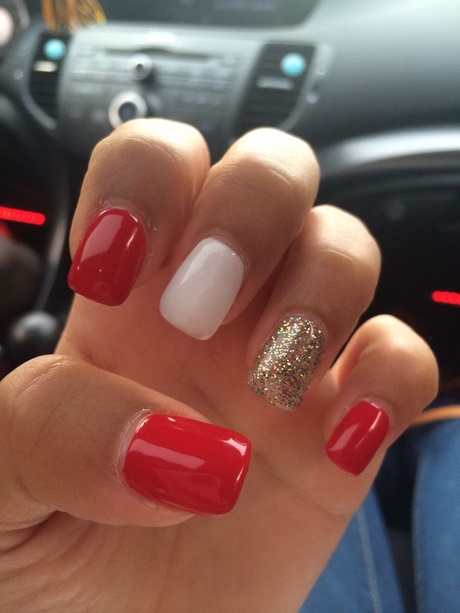 nails-red-and-white-72_11 Cuie roșu și alb