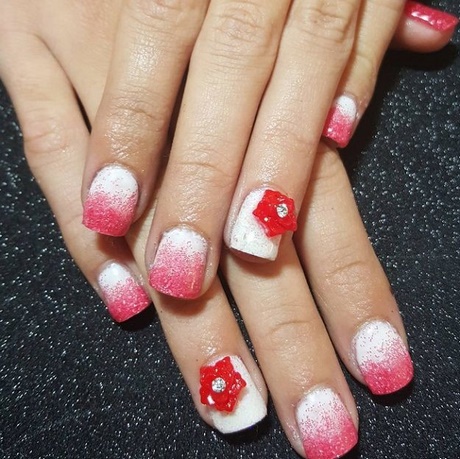 nails-red-and-white-72_15 Cuie roșu și alb