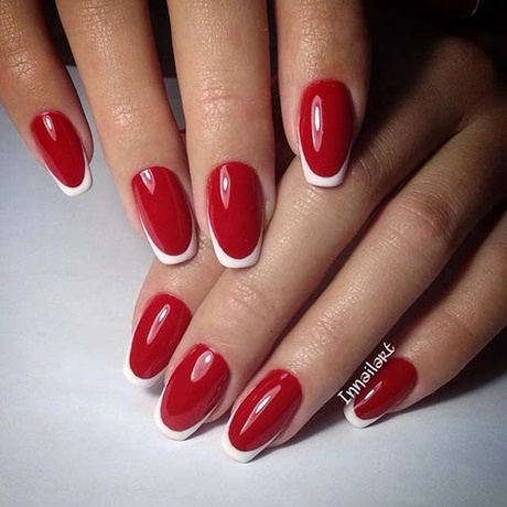 nails-red-and-white-72_18 Cuie roșu și alb