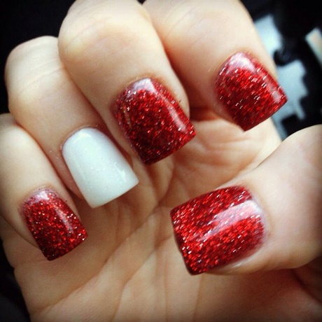 nails-red-and-white-72_4 Cuie roșu și alb