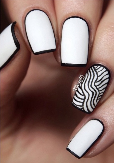 nails-white-and-black-32_9 Cuie alb și negru