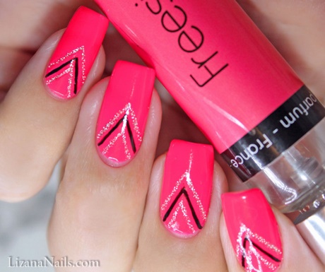 neon-pink-nail-art-56_15 Neon roz nail art