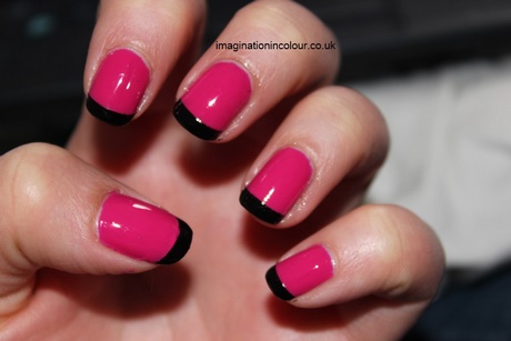 pink-and-black-french-manicure-26_2 Roz și negru manichiură franceză