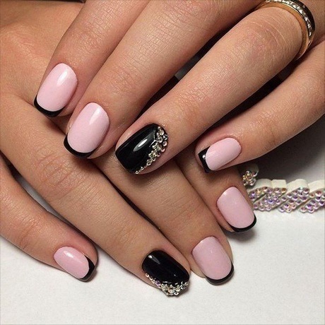 pink-and-black-french-manicure-26_4 Roz și negru manichiură franceză