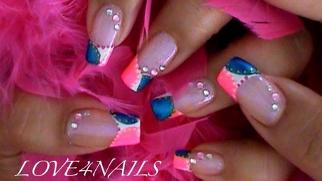 pink-and-blue-nail-art-designs-66_15 Modele de unghii roz și albastru