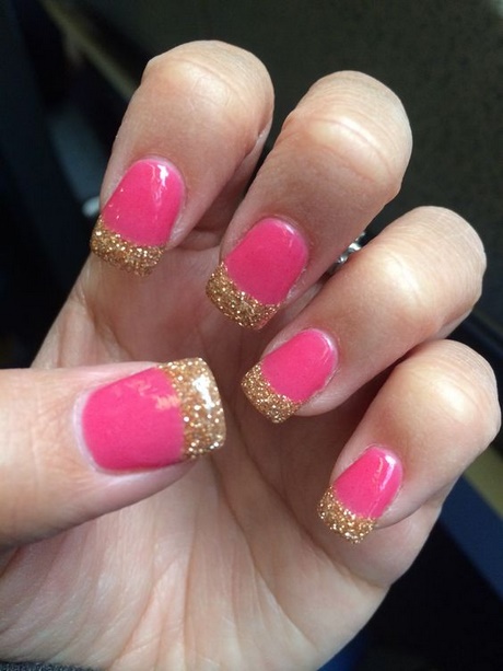 pink-and-gold-french-manicure-67_15 Roz și aur manichiură franceză