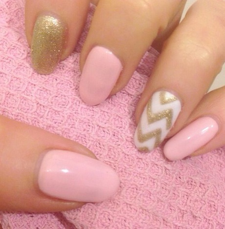 pink-and-gold-nails-36_14 Roz și aur cuie