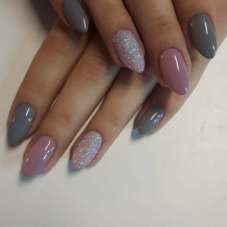 pink-and-gray-nail-designs-72_15 Modele de unghii roz și gri