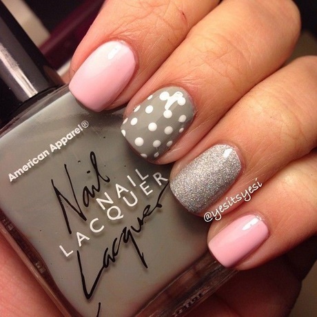 pink-and-grey-nails-68_3 Unghii roz și gri