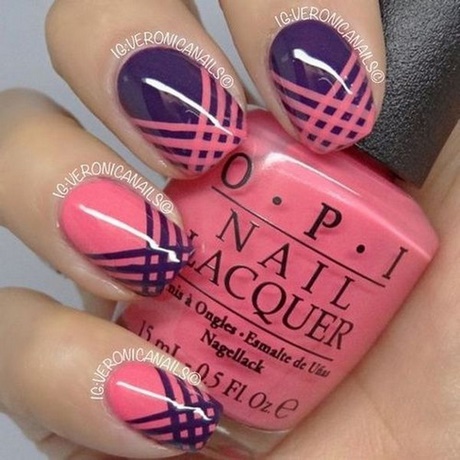 pink-and-purple-nail-art-designs-96_6 Modele de unghii roz și violet
