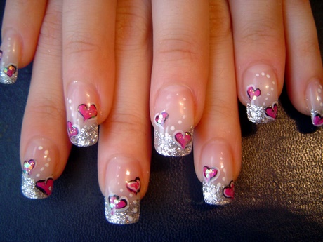 pink-and-silver-nail-art-designs-76_17 Modele de unghii roz și argint