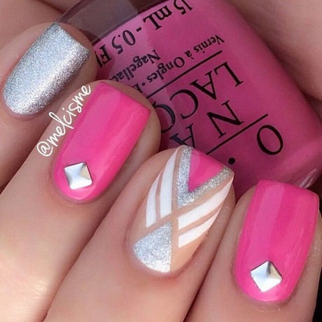 pink-and-silver-nail-art-designs-76_3 Modele de unghii roz și argint