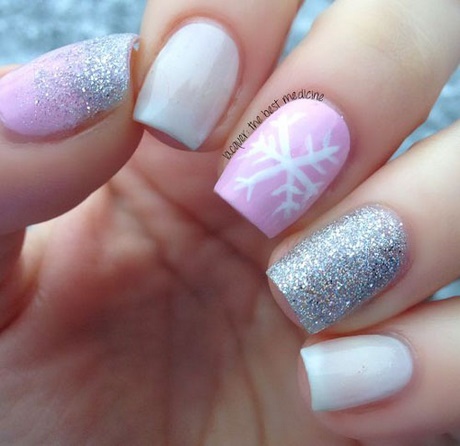 pink-and-silver-nail-art-designs-76_9 Modele de unghii roz și argint