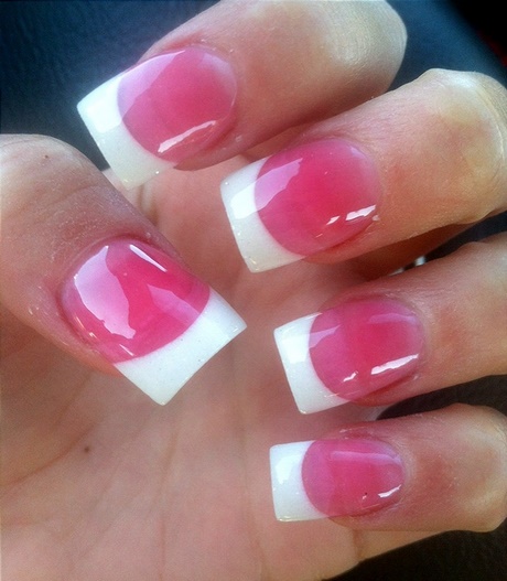 pink-and-white-french-nail-designs-24_10 Roz și alb modele de unghii franceze