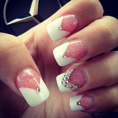 pink-and-white-french-nail-designs-24_16 Roz și alb modele de unghii franceze