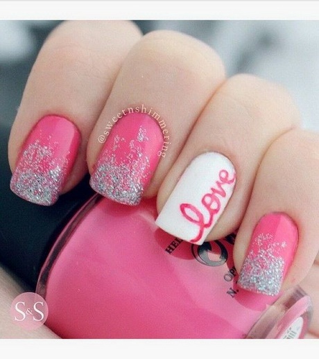 pink-and-white-nail-art-designs-33_11 Modele de unghii roz și alb