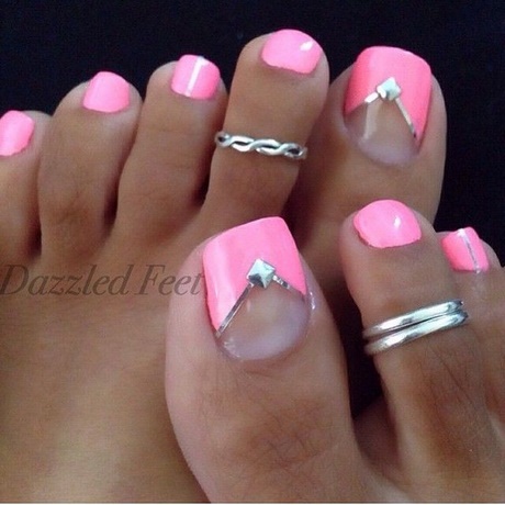 pink-and-white-toe-nail-designs-99_15 Modele de unghii roz și alb