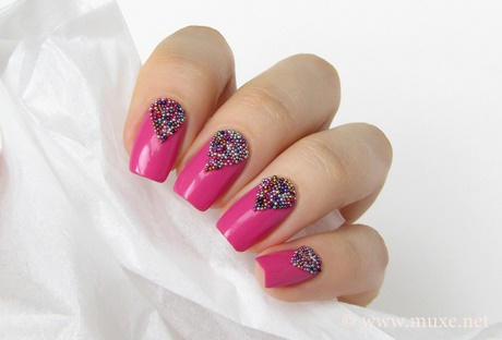 pink-color-nail-art-39_15 Arta unghiilor de culoare Roz