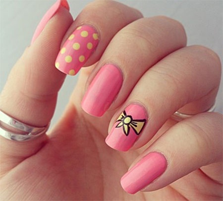 pink-cute-nails-75_11 Roz unghii drăguț