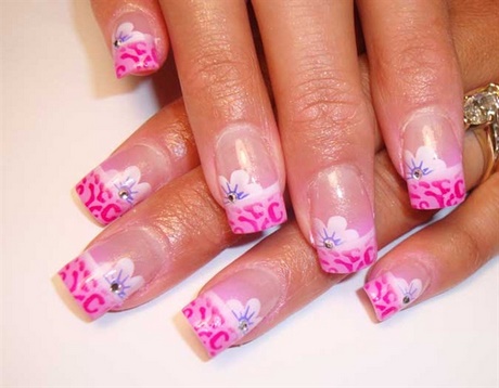 pink-french-nail-art-14_16 Roz Franceză nail art