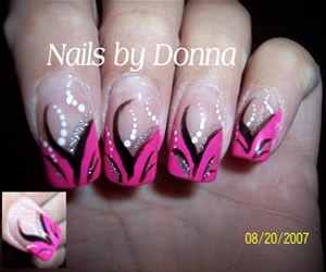 pink-french-nail-art-14_7 Roz Franceză nail art