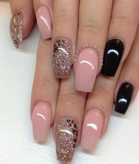 pink-n-black-nail-designs-28_14 Roz n negru modele de unghii