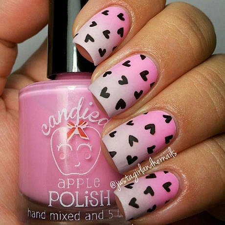 pink-n-black-nail-designs-28_15 Roz n negru modele de unghii