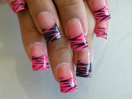 pink-n-black-nail-designs-28_20 Roz n negru modele de unghii