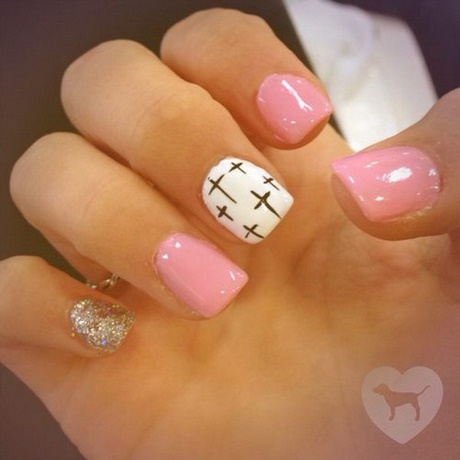 pink-n-white-nail-designs-85_6 Modele de unghii roz n alb