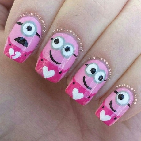 pink-nail-art-for-short-nails-72_18 Pink nail art pentru unghii scurte