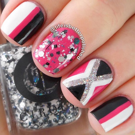 pink-nail-designs-for-short-nails-50_17 Modele de unghii roz pentru unghii scurte