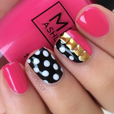 pink-nail-designs-for-short-nails-50_4 Modele de unghii roz pentru unghii scurte