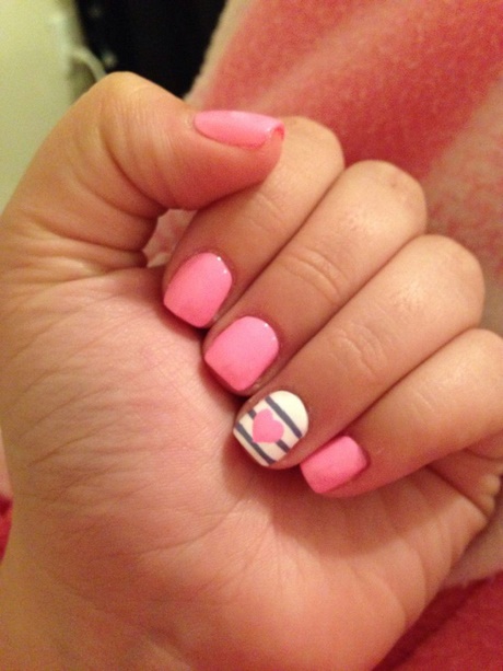 pink-nail-designs-for-short-nails-50_6 Modele de unghii roz pentru unghii scurte