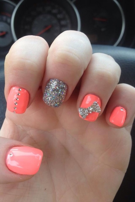 pink-nail-designs-for-short-nails-50_9 Modele de unghii roz pentru unghii scurte