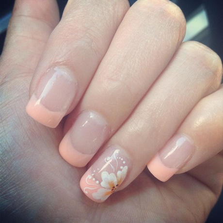 pretty-french-nail-designs-55_20 Modele de unghii destul de franceze