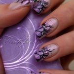 purple-and-black-nail-art-designs-87_8 Modele de unghii violet și negru