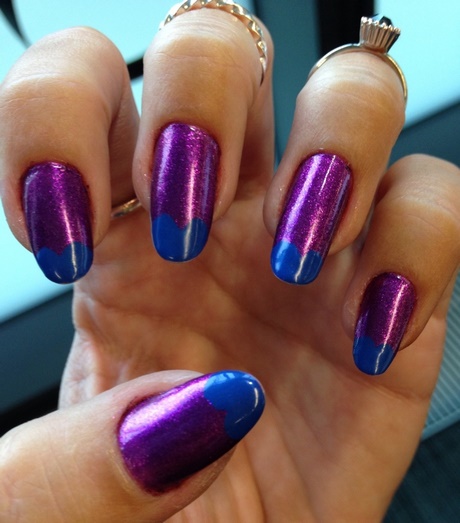 purple-and-blue-nail-designs-32_13 Modele de unghii violet și albastru