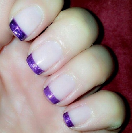 purple-french-manicure-designs-16_12 Modele de manichiură franceză violet