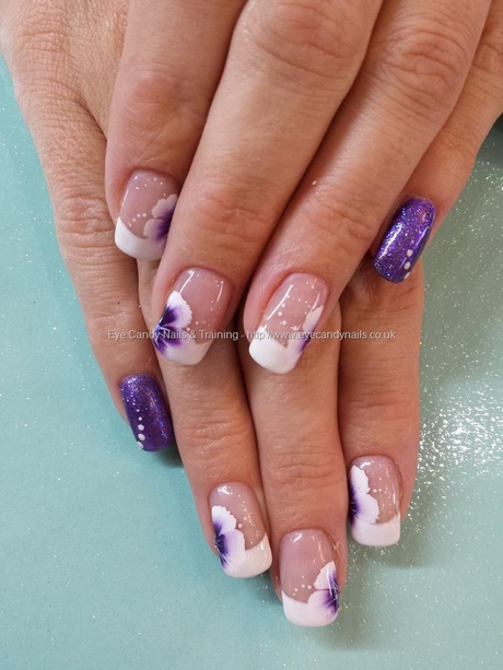 purple-french-manicure-designs-16_15 Modele de manichiură franceză violet