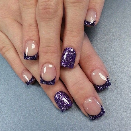 purple-french-manicure-designs-16_4 Modele de manichiură franceză violet