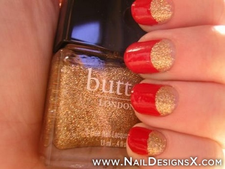 red-and-gold-nail-art-designs-37_10 Modele de unghii roșii și aurii