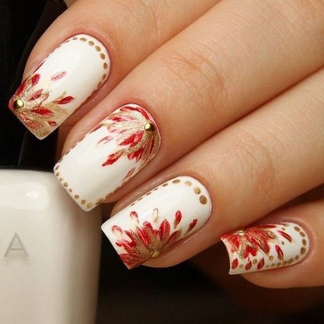 red-and-gold-nail-art-53_12 Arta unghiilor roșii și aurii