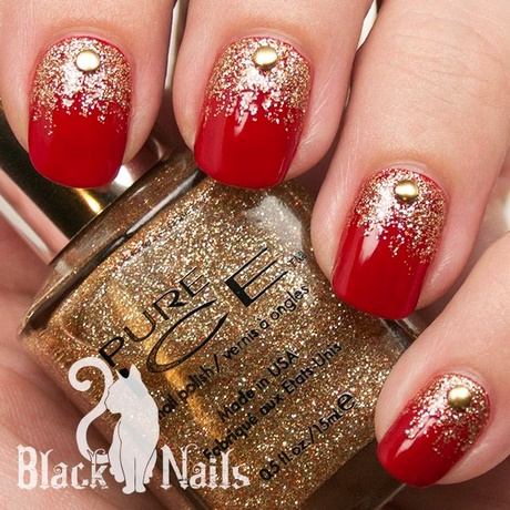 red-and-gold-nail-art-53_15 Arta unghiilor roșii și aurii