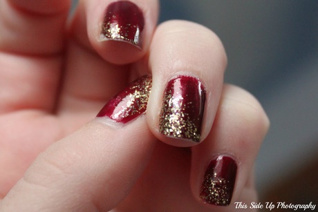 red-and-gold-nails-41_19 Unghii roșii și aurii