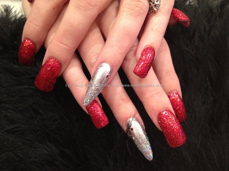 red-and-silver-nail-art-designs-85_12 Modele de unghii roșii și argintii