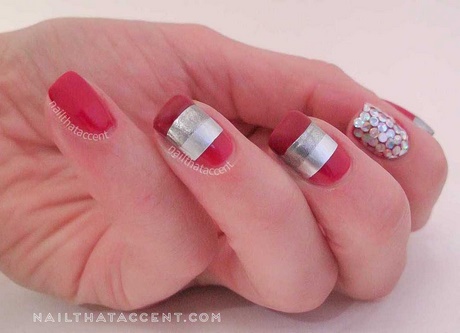 red-and-silver-nail-art-designs-85_20 Modele de unghii roșii și argintii