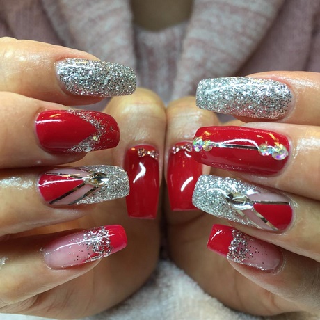 red-and-silver-nail-art-designs-85_8 Modele de unghii roșii și argintii