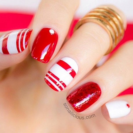 red-and-white-nail-polish-designs-06_3 Modele de lacuri de unghii roșii și albe